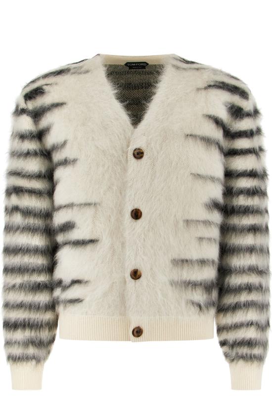 26FW 톰포드 스웨터 KNL020YMM023 WNA WHITE BLACK