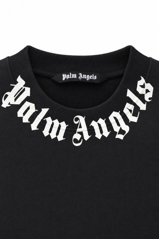 26FW 팜앤젤스 긴팔 티셔츠 PAMBA003FL001 1003 BLACK OFF WHITE - PALM ANGELS
