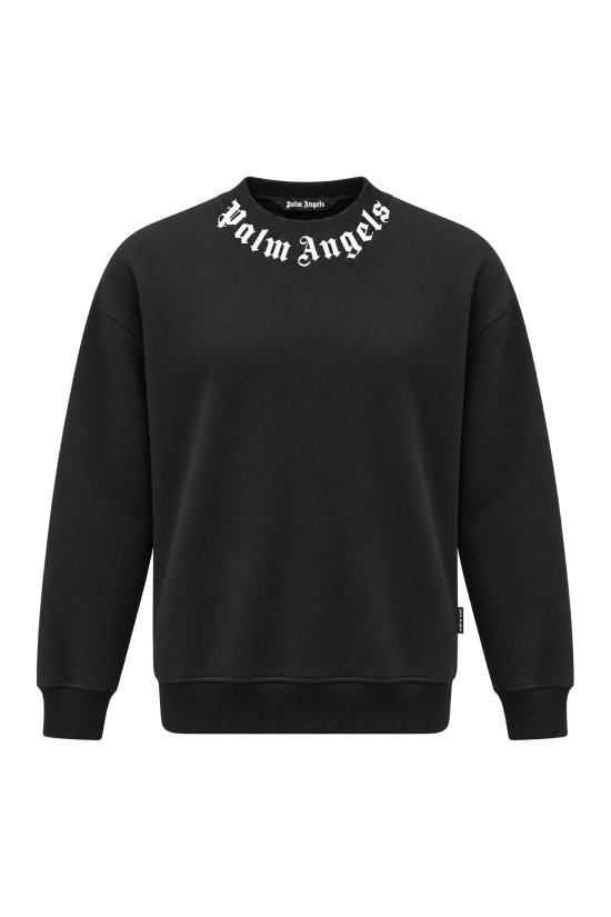 26FW 팜앤젤스 긴팔 티셔츠 PAMBA003FL001 1003 BLACK OFF WHITE