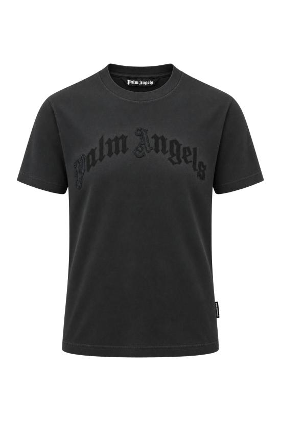 26FW 팜앤젤스 반팔 티셔츠 PAMAA001JR006 1010 BLACK