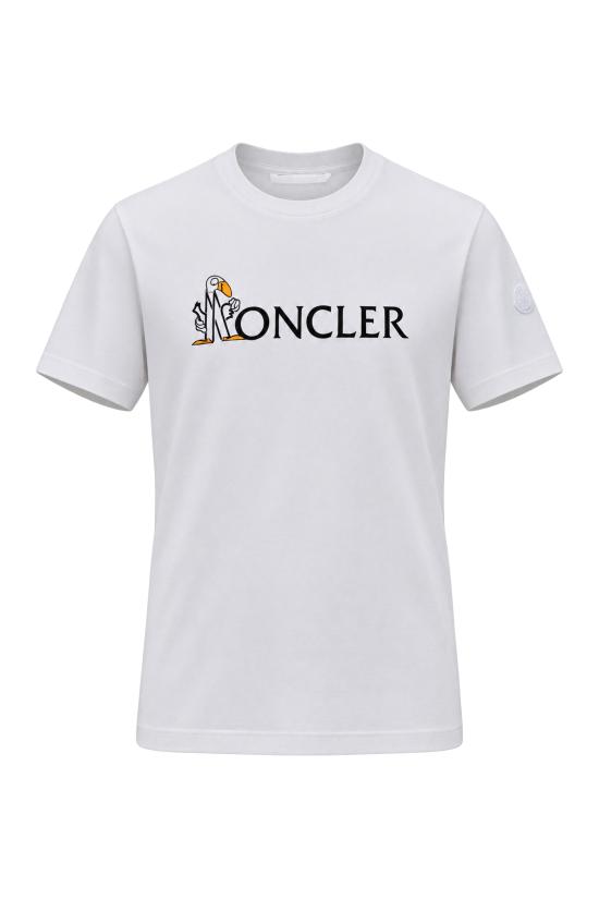 26FW 몽클레어 반팔 티셔츠 8C0003389B8U 00A Bianco