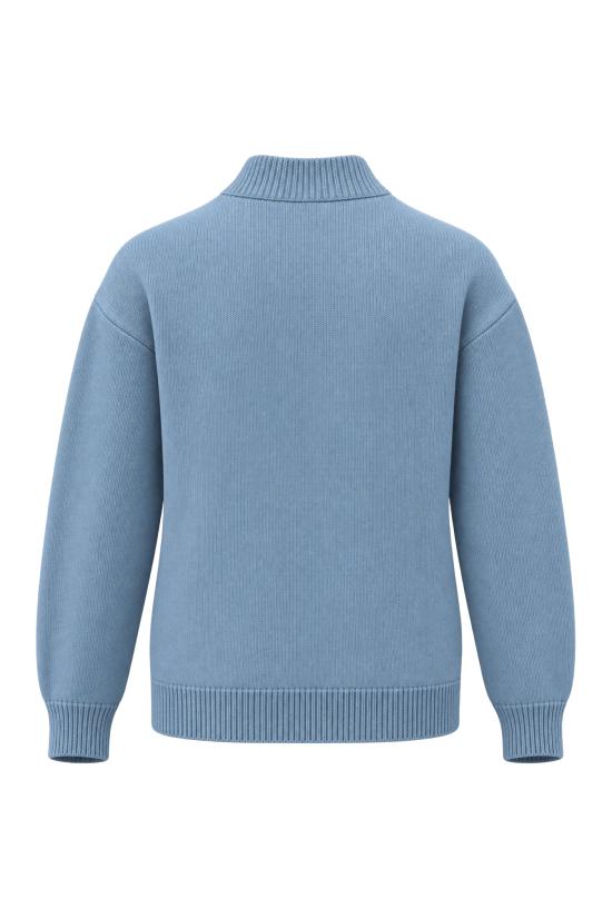 26FW 안드레 모리스 스웨터 260A80 I56SER Azzurro - ANDRE MAURICE