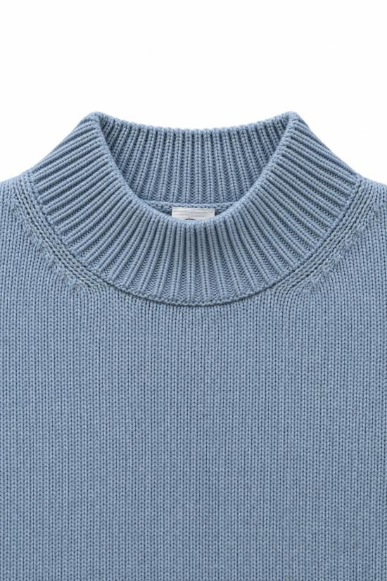 26FW 안드레 모리스 스웨터 260A80 I56SER Azzurro - ANDRE MAURICE