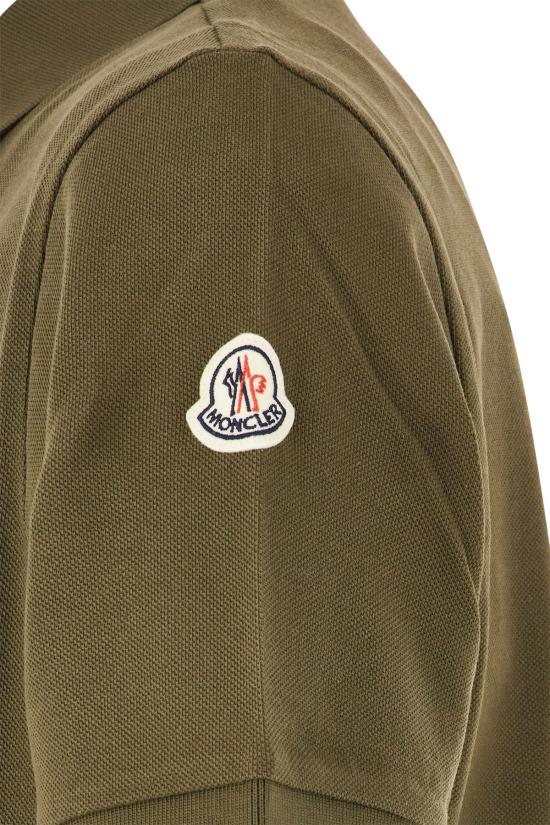 26FW 몽클레어 코튼 피케 폴로 셔츠 포켓 8A0001789A16 818 Verde - MONCLER