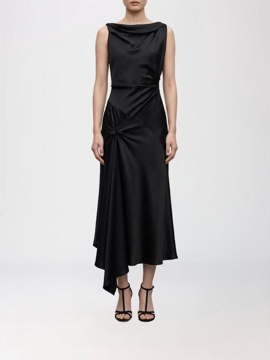 26FW 빅토리아 베컴 롱 원피스 1125WDR006029A Black