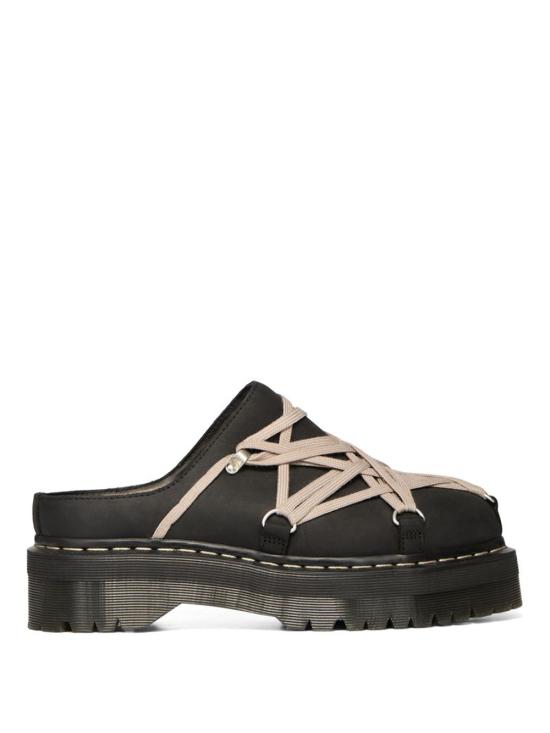 26FW 릭오웬스 X 닥터마틴 릭오웬스 X 닥터마틴 뮬 슬리퍼 DW02F1815 600109 BLACK - RICK OWENS X DR. MARTENS