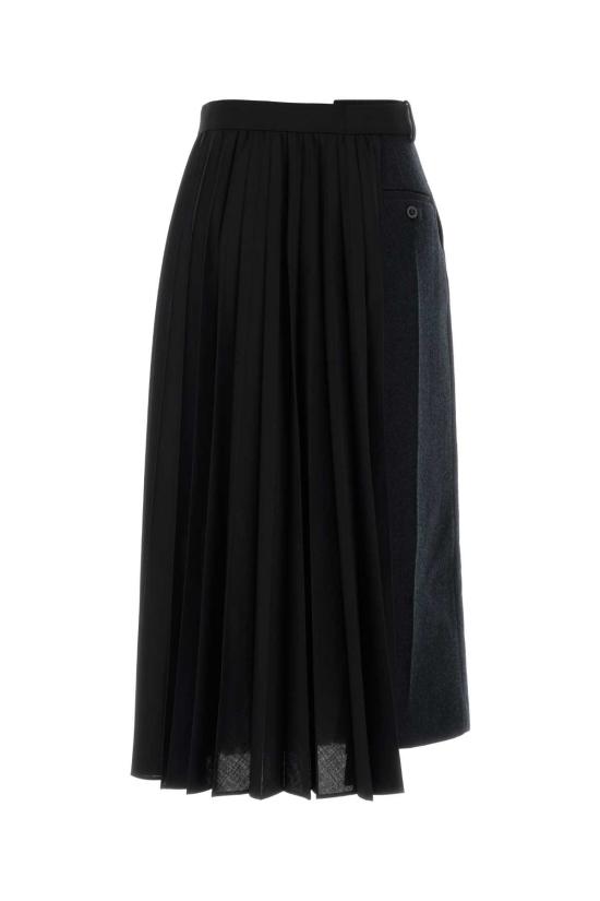 26FW 사카이 스커트 2608766 202 Black - SACAI