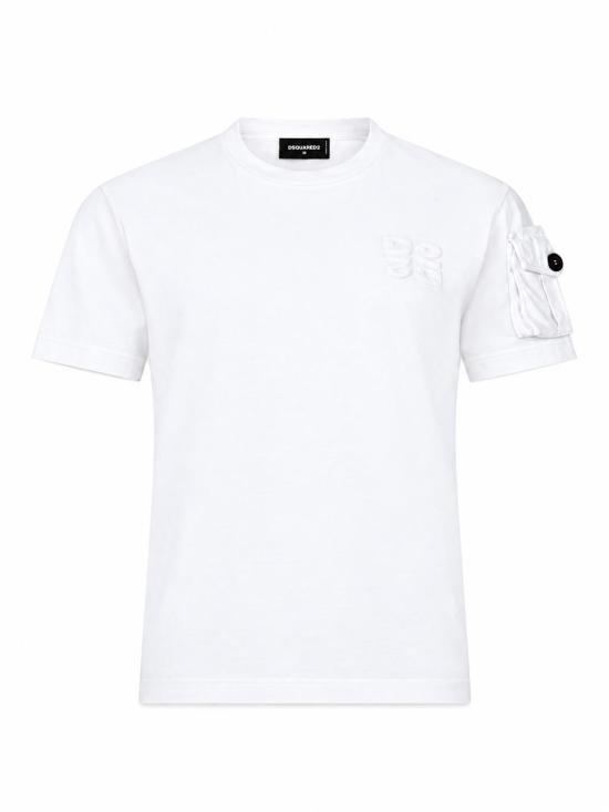 26FW 디스퀘어드2 반팔 티셔츠 S75GD0529D20035 100 WHITE