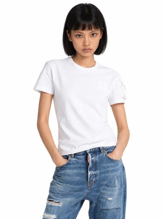 26FW 디스퀘어드2 반팔 티셔츠 S75GD0529D20035 100 WHITE - DSQUARED2