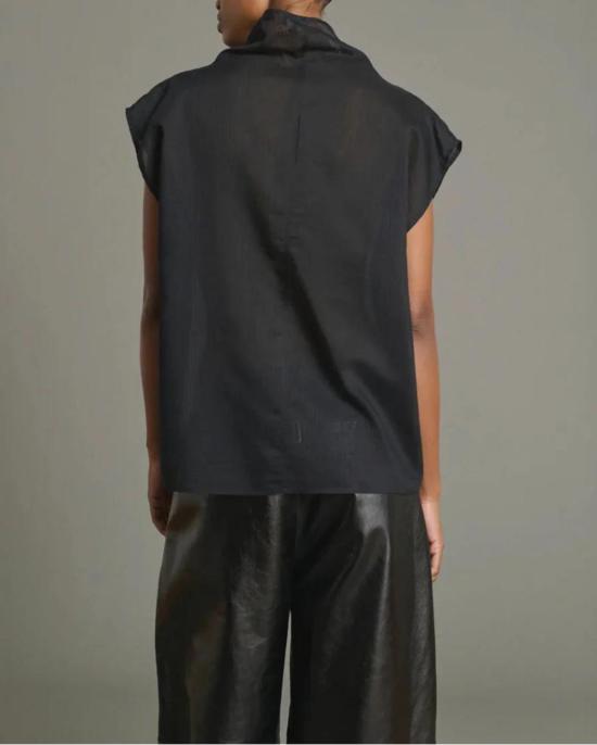  쉐르 블라우스 CHE1095IZUMI26WNOI01 BLACK - SOEUR