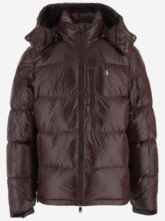 26FW 폴로 랄프로렌 고햄 글로시 다운 자켓 710968281 BROWN