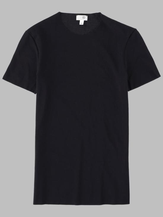 26SS MM6 메종마르지엘라 폴로 티셔츠 MKM300040 001 BLACK