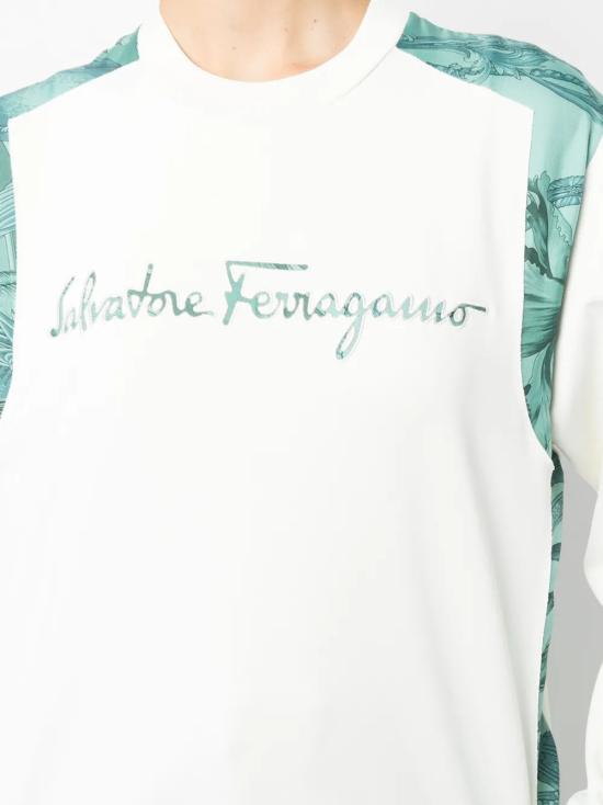  살바토레 페라가모 긴팔 티셔츠 019ee070 79d5 7435 a4aa 7170de5a6552 WHITE - SALVATORE FERRAGAMO