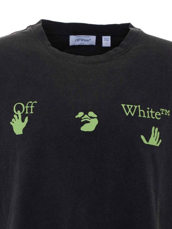26FW 오프화이트 반팔 티셔츠 OMAA120F26JER019001 BLACK - OFF WHITE