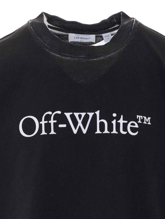 26FW 오프화이트 반팔 티셔츠 OMAA120F26JER01D100 BLACK - OFF WHITE