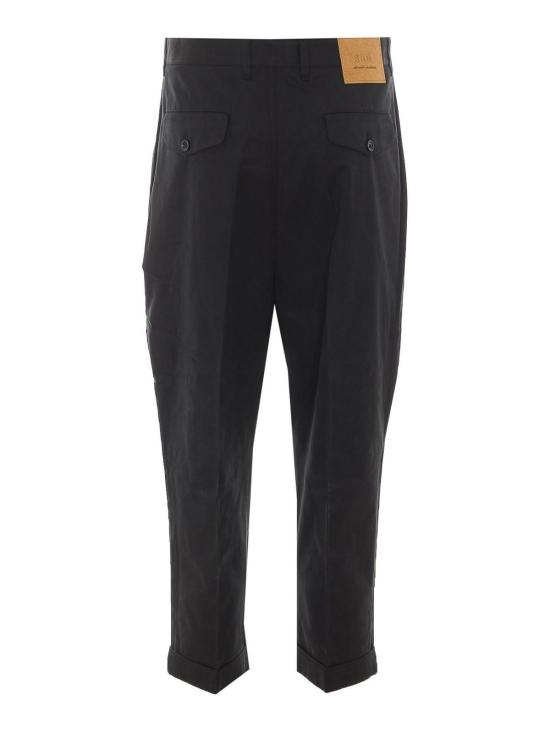 26FW 아미 코튼 캐롯 오버사이즈 트라우저 HTR121CO0132001 BLACK - AMI