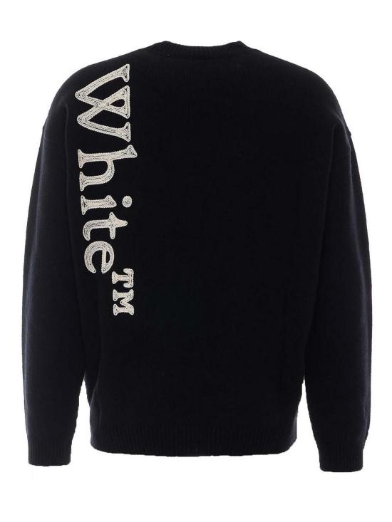 26FW 오프화이트 스웨터 OMHE213F26KNI001001 BLACK - OFF WHITE