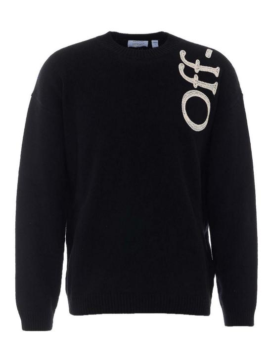 26FW 오프화이트 스웨터 OMHE213F26KNI001001 BLACK