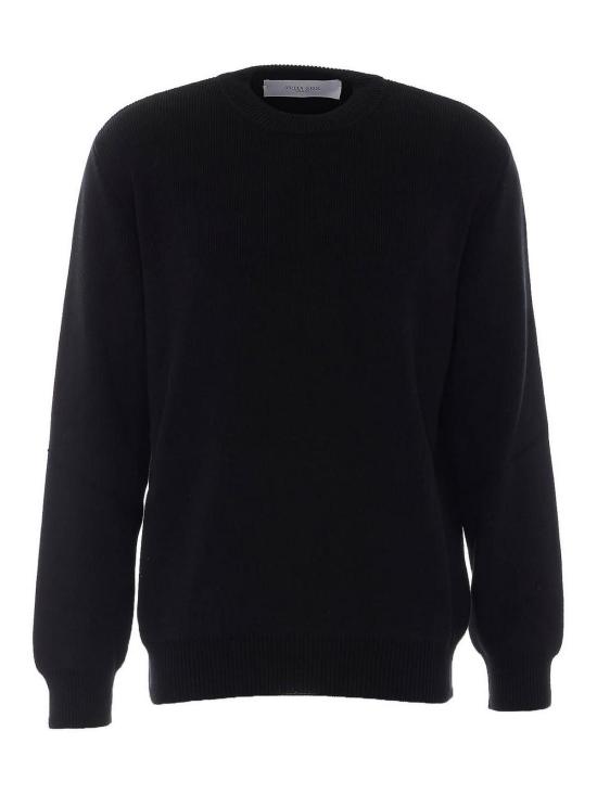 26FW 골든구스 Golden 레터링 밀리터리 크루넥 스웨터 GMP00841P00197290100 BLACK