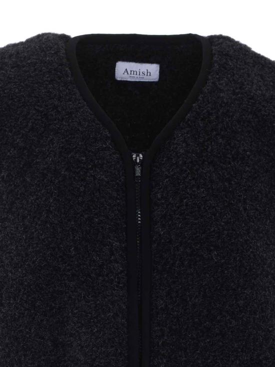 26FW 아미시 베스트 AMX237CV83XXXXC0478 BLACK - AMISH