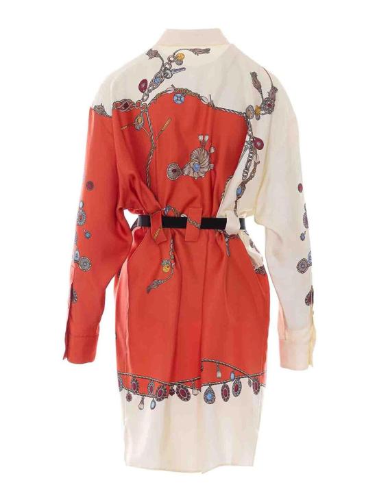 26FW 베르사체 미디 스커트 10254951A186365O360 MULTICOLOUR - VERSACE