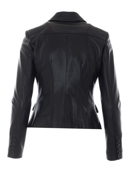26FW 엘리자베타프랜치 가죽 자켓 GD07G66E2110 BLACK - ELISABETTA FRANCHI