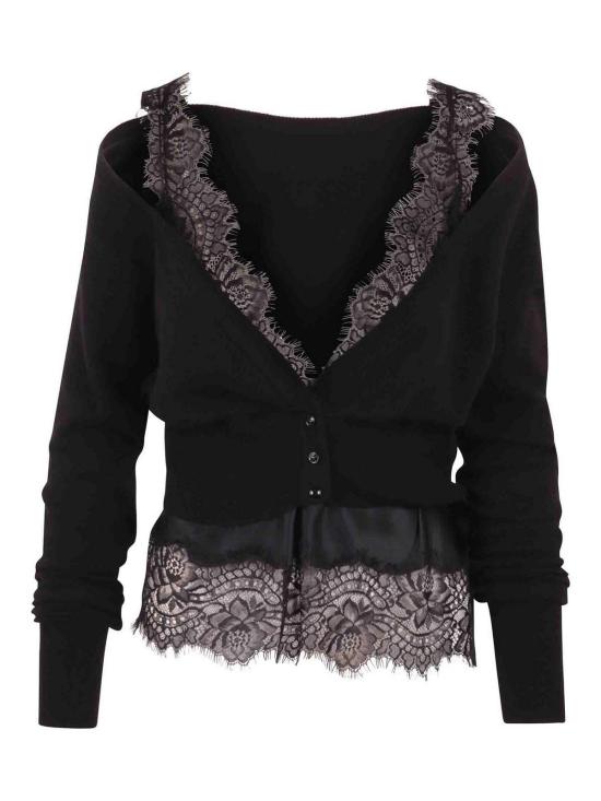 26FW 에르마노 설비노 가디건 D492N301APPYU95708 BLACK