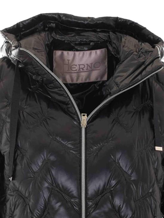 26FW 에르노 퀼팅 후드 재킷 PI00169DR12017Z9300 BLACK - HERNO