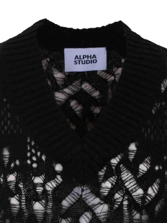 26FW 알파스튜디오 베스트 8510F2357 BLACK - ALPHA STUDIO