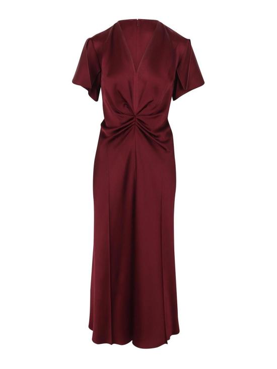 26FW 빅토리아 베컴 미디 스커트 1226WDR005195DBURGUNDY RED