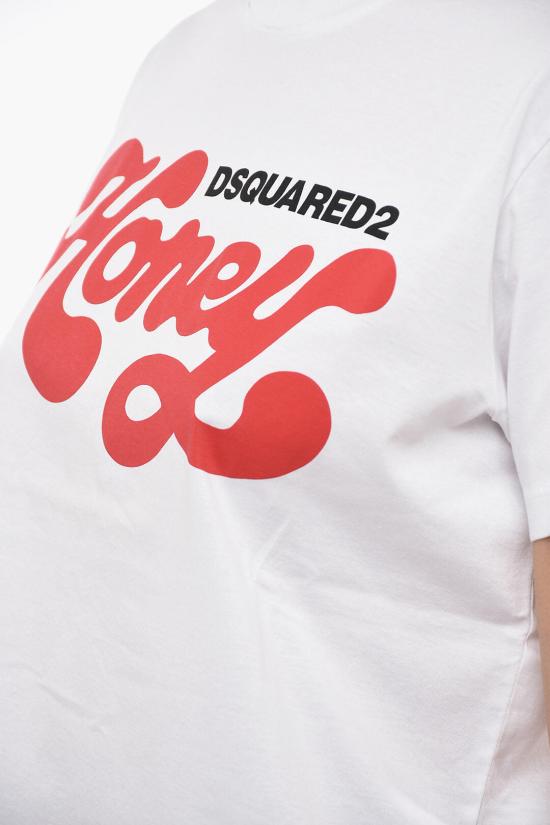  디스퀘어드2 반팔 티셔츠 S72GD0381 S23009 100 White - DSQUARED2