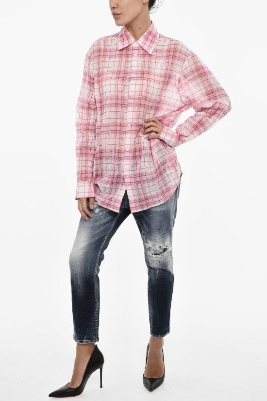  디스퀘어드2 셔츠 S72DL0745 S78590 002F Pink - DSQUARED2