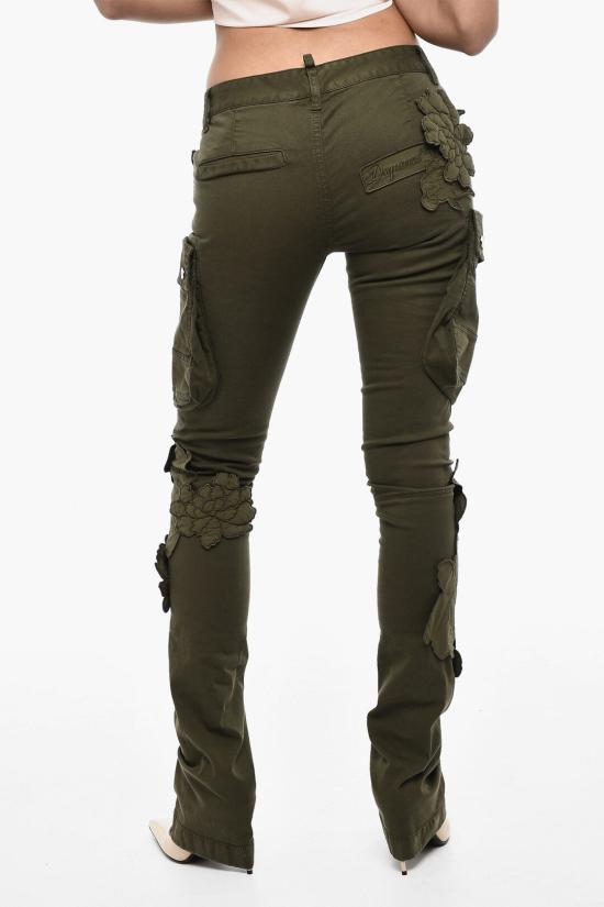  디스퀘어드2 스트레이트 팬츠 S72KA1239 D35013 695 Military Green - DSQUARED2