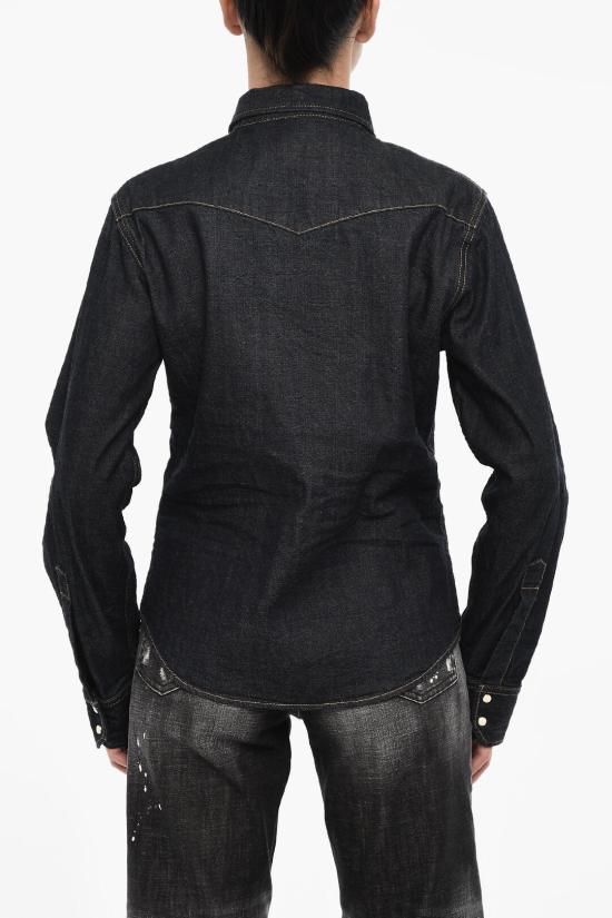  디스퀘어드2 데님 셔츠 S75DL0851 S30871 470 Blue - DSQUARED2
