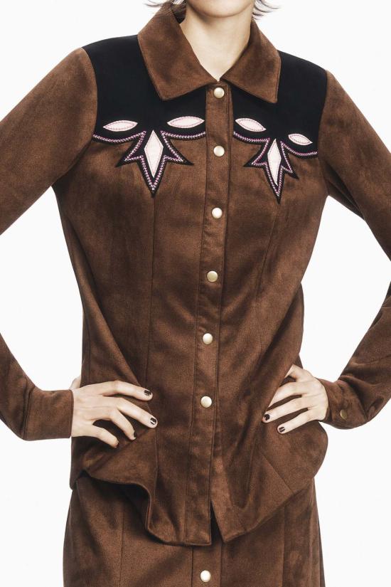  안나 수이 탑 726I20 BROWN - ANNA SUI