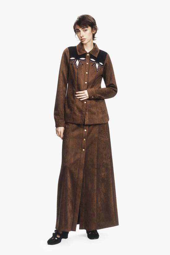  안나 수이 탑 726I20 BROWN - ANNA SUI