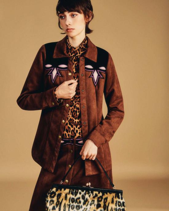  안나 수이 탑 726I20 BROWN - ANNA SUI