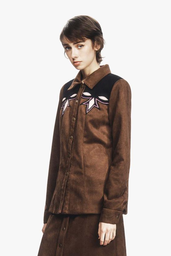  안나 수이 탑 726I20 BROWN - ANNA SUI
