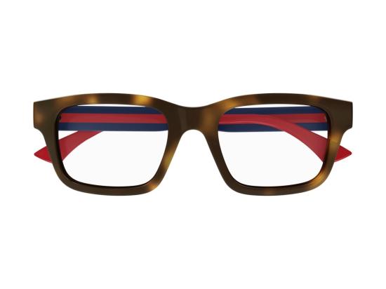 26FW 구찌 선글라스 Gg1865o 줄무늬 호피무늬 아세테이트 사각 안경 - GUCCI