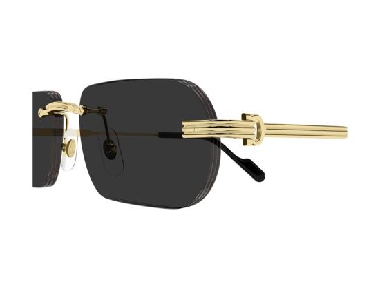 26FW 까르띠에 선글라스 골드 Ct0577s 테 없는 사각 - CARTIER