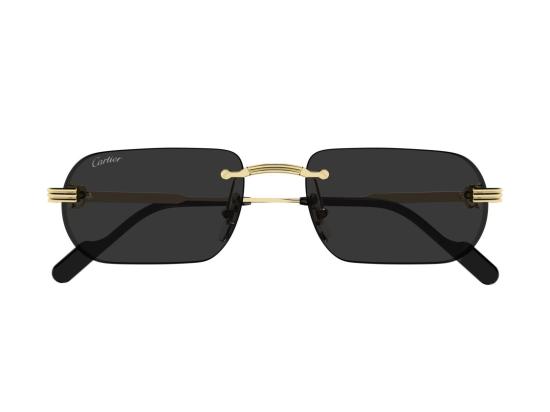 26FW 까르띠에 선글라스 골드 Ct0577s 테 없는 사각 - CARTIER