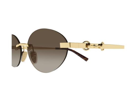 26FW 구찌 선글라스 골드 GG2051S 그라데이션 메탈 라운드 - GUCCI