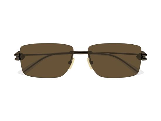 26SS 보테가베네타 선글라스 골드 Bv1126s 테 없는 직사각형 - BOTTEGA VENETA