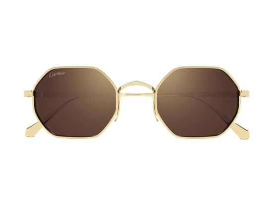 26FW 까르띠에 선글라스 골드 Ct0627s 메탈 팔각형 - CARTIER