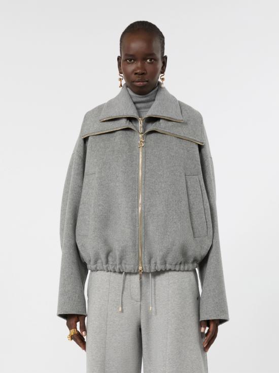26FW 스포트막스 봄버 자켓 SPXEMIRO 022 GRIGIO MEDIO MELANGE - SPORTMAX