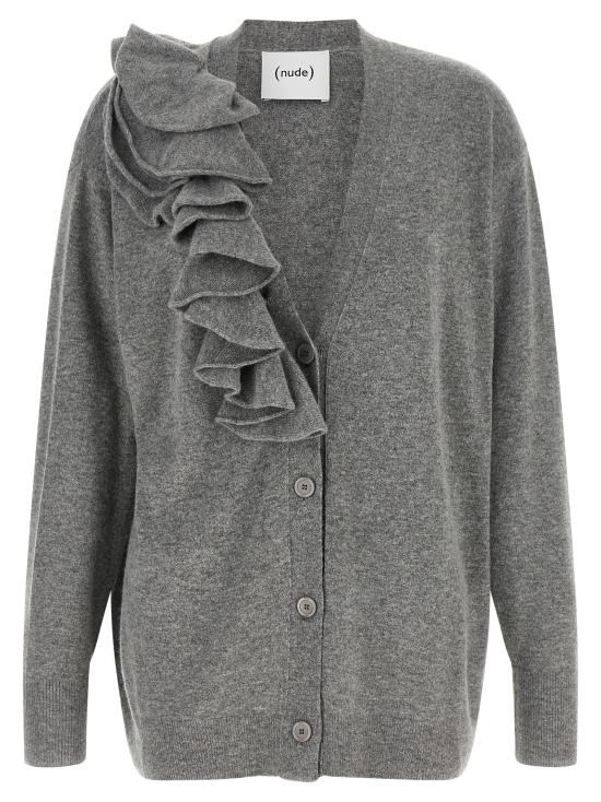 26FW 누드 가디건 1101W2609405 Gray