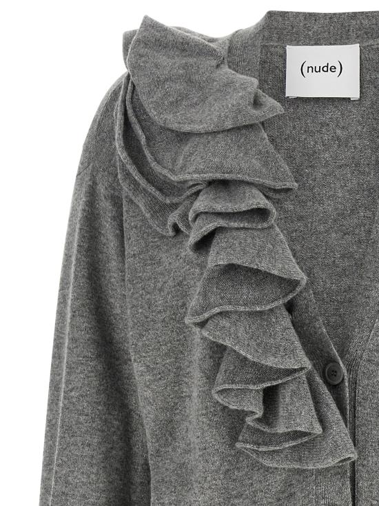 26FW 누드 가디건 1101W2609405 Gray - NUDE