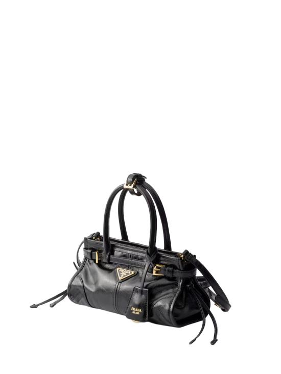 26FW 프라다 보니 스몰 핸드백 1BA486 V OOM 2CYRF0002 NERO - PRADA