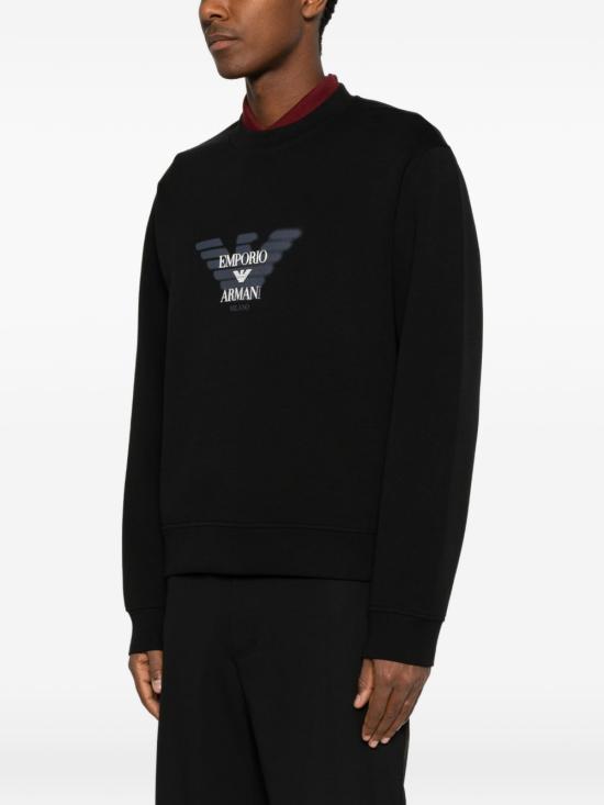 26FW 엠포리오 아르마니 긴팔 티셔츠 EM007315 AF10013UC001 BLACK - EMPORIO ARMANI