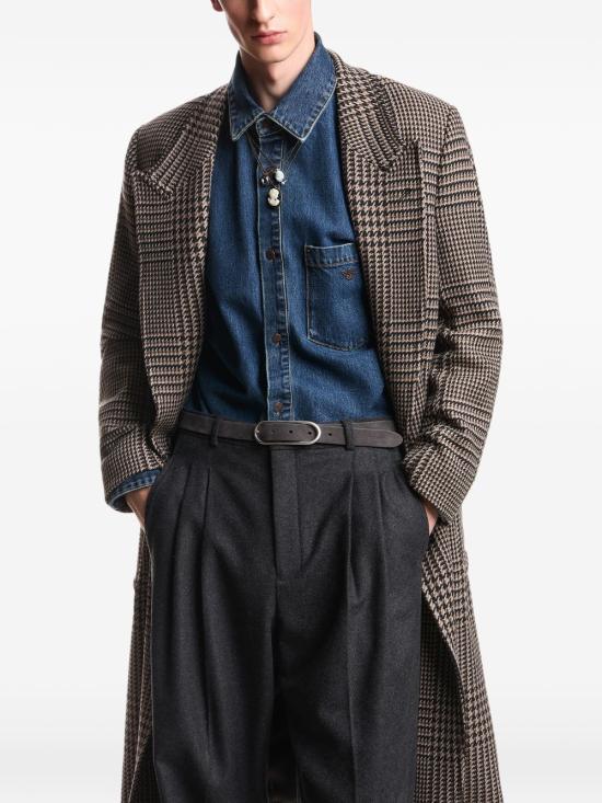 26FW 엠포리오 아르마니 코트 EM007140 TE23208F8007 GREY - EMPORIO ARMANI
